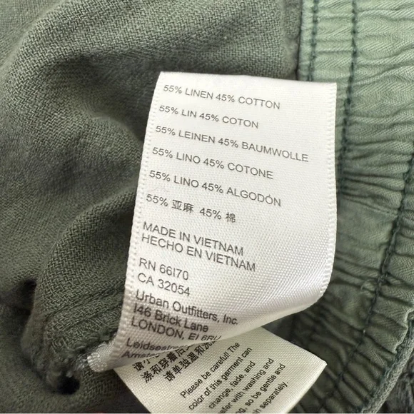 Free People Olive Green Straight Leg Pants - Picture 6 of 6